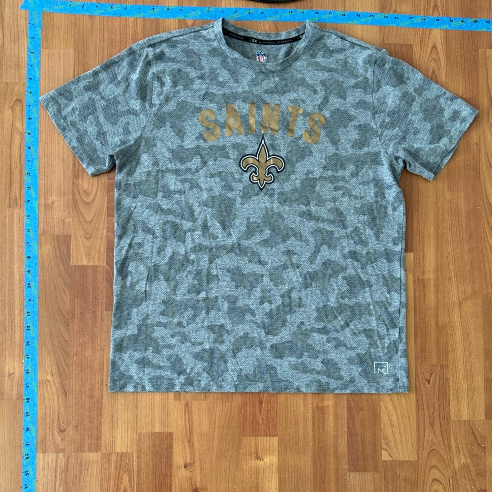 National Football League New Orleans Saints Gray Camo T-Shirt